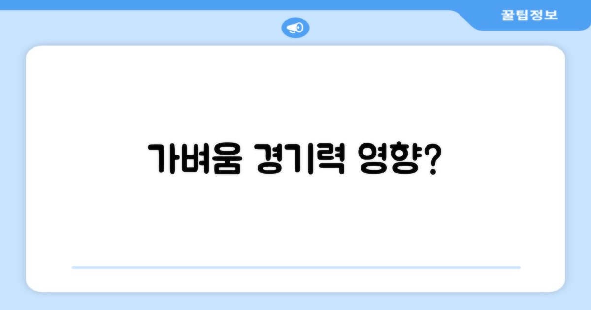 가벼움, 경기력에 영향 줄까?