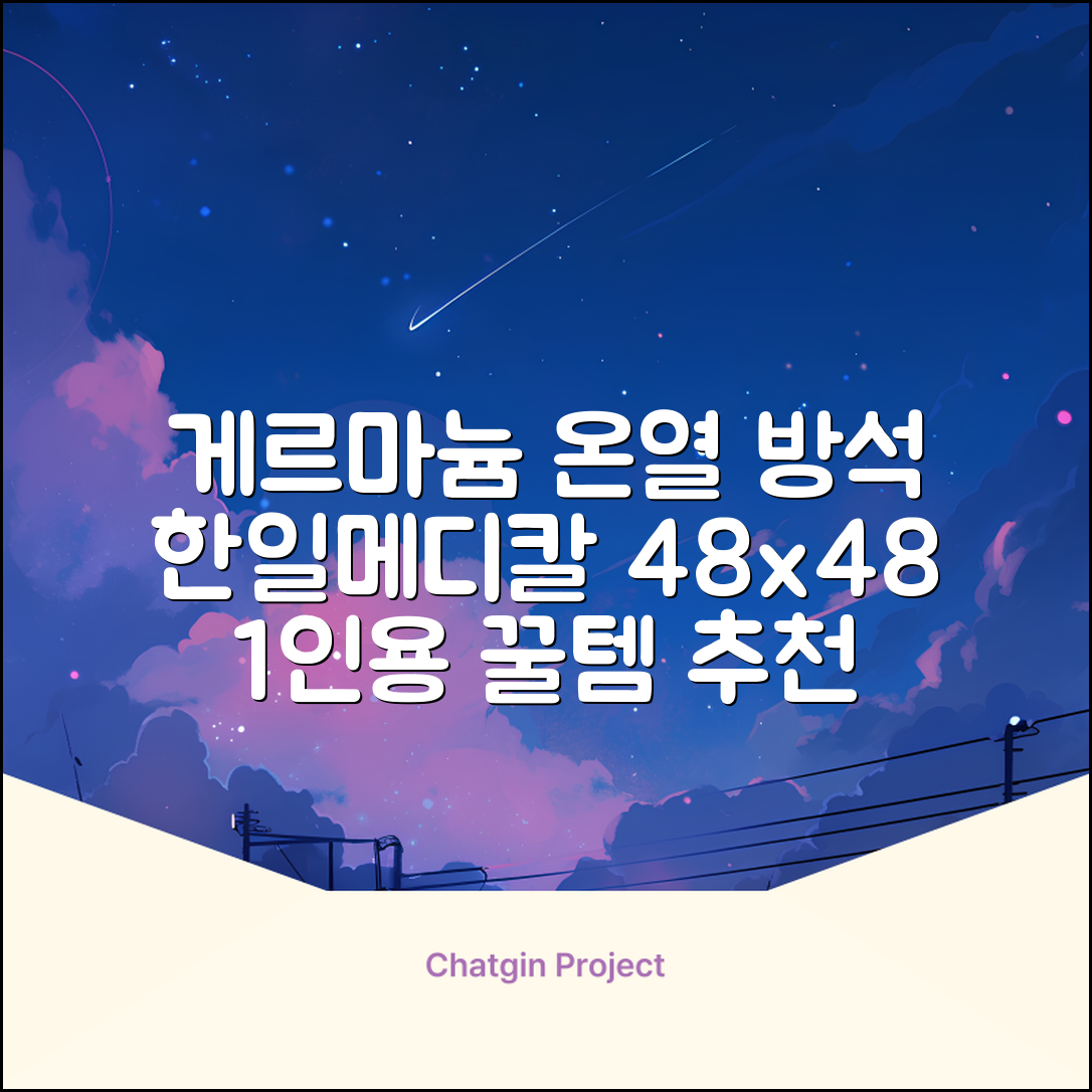 한일메디칼 GERMANIUM 게르마늄 온열 건강방석, 1인용 48X48mm, 1개 추천 리뷰