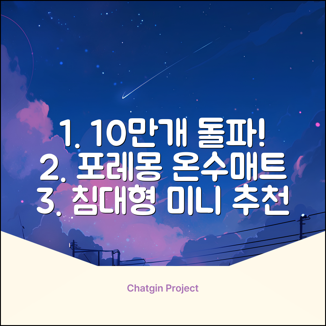 [10만개 판매돌파] 포레몽 온수매트 침대형 BTM-501S, 미니(800x1800mm) 추천 리뷰