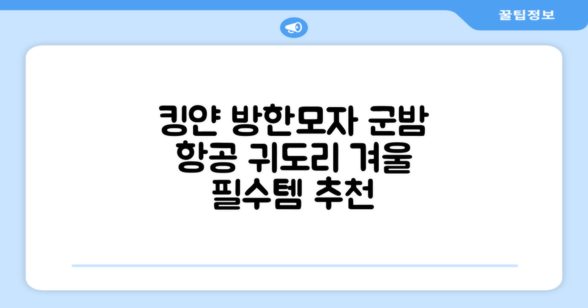 킹얀 겨울 방한모자 남여공용 군밤 항공 마스크 귀도리 모자 추천 리뷰