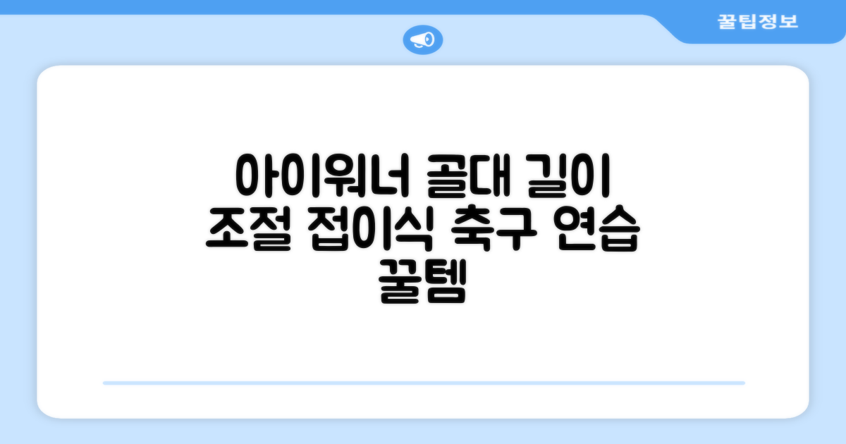 아이워너 길이 조절 접이식 축구골대 세트, 혼합색상, 1세트 추천 리뷰