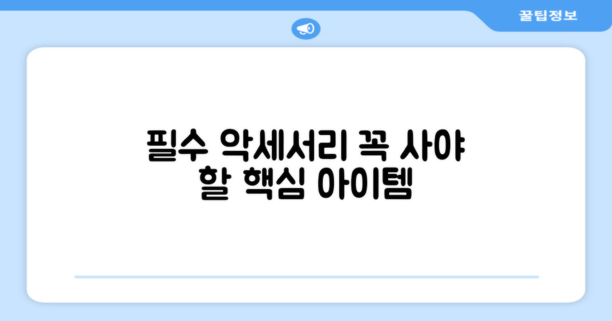 필수 악세서리 가이드