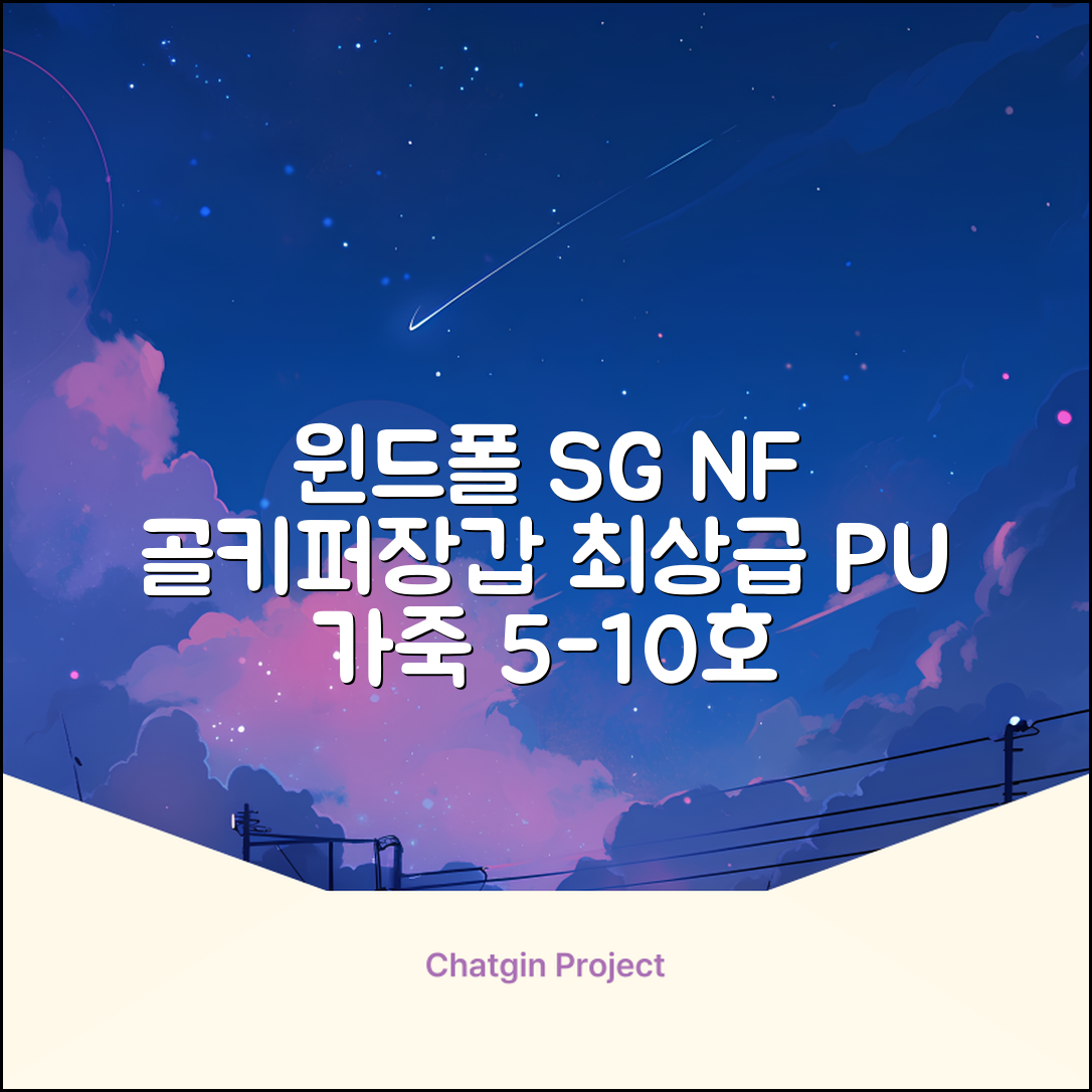 윈드폴스포츠 SG NF 축구 골키퍼장갑 5호-10호, 윈드폴스포츠 SG NF 골키퍼장갑 화이트 블랙, 1개 추천 리뷰