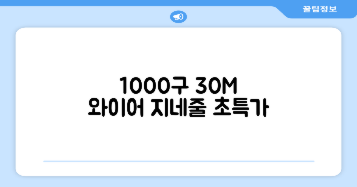 1000구 30M 와이어 지네 줄 조명