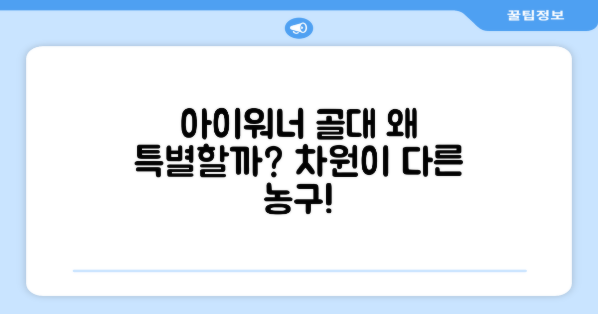 아이워너 골대, 왜 특별할까?