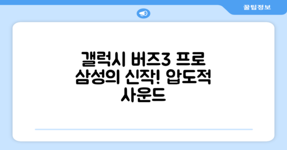 삼성전자, 갤럭시 버즈3 프로를 만나다