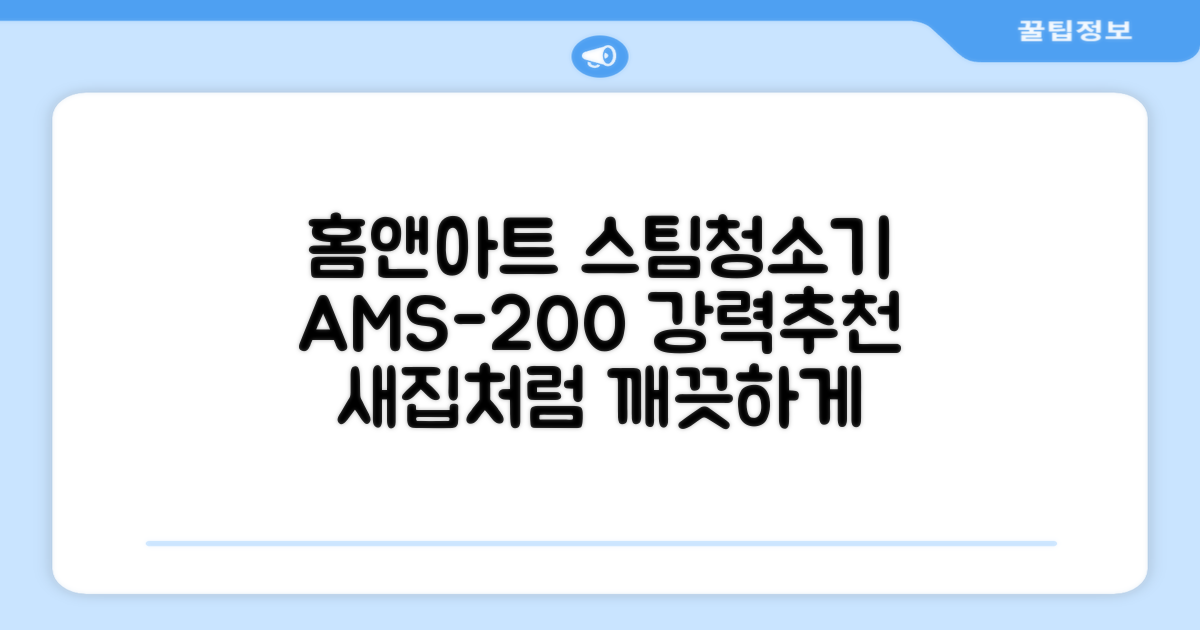홈앤아트 퓨어 스팀청소기 AMS-200 추천 리뷰