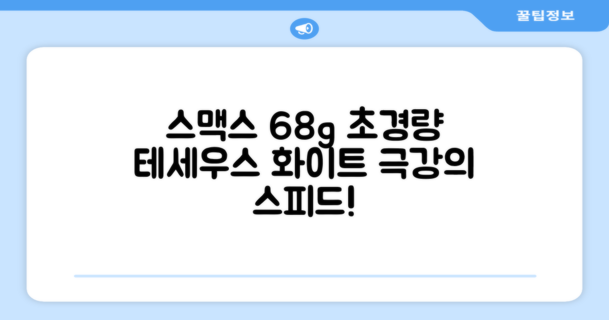스맥스코리아 풀카본 초경량 배드민턴 라켓 68g, 테세우스 화이트, 1개 추천 리뷰