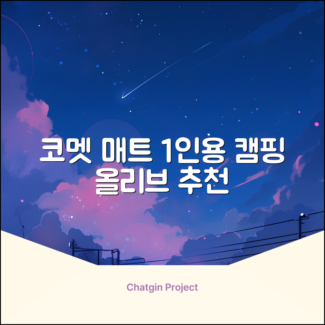 코멧 백패킹 접이식 1인용 발포 캠핑매트, 올리브 추천 리뷰