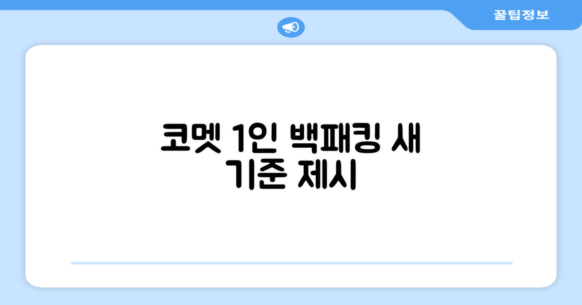 코멧, 1인용 백패킹의 새 기준