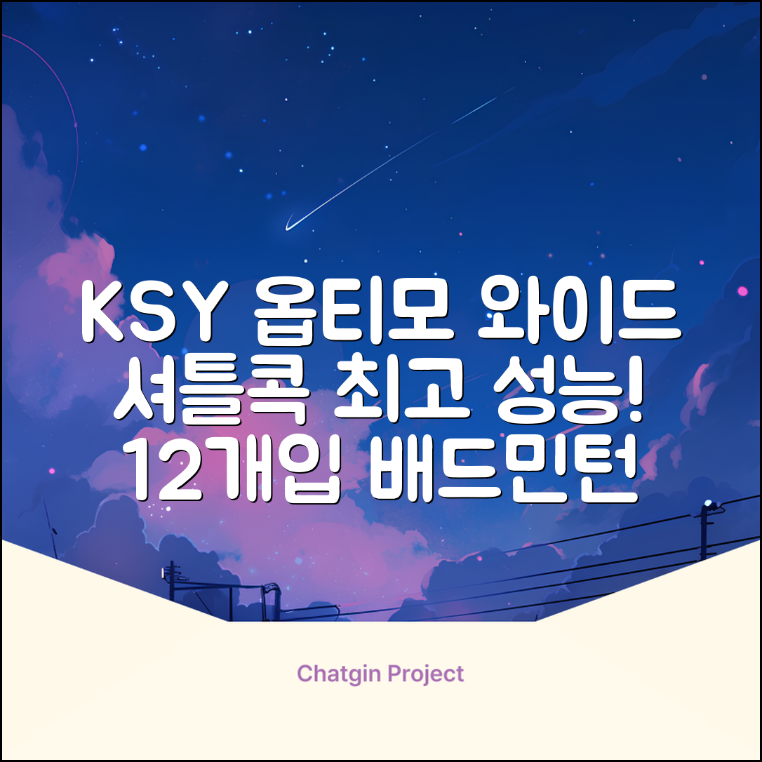 ksy 옵티모 와이드 배드민턴 셔틀콕, 화이트, 12개입, 1개 추천 리뷰