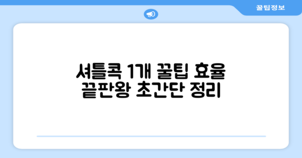 셔틀콕 튜브, 1개 효율 정리