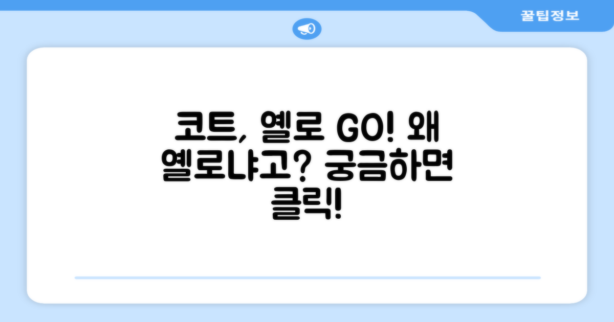 우리 코트, 왜 옐로여야 할까?