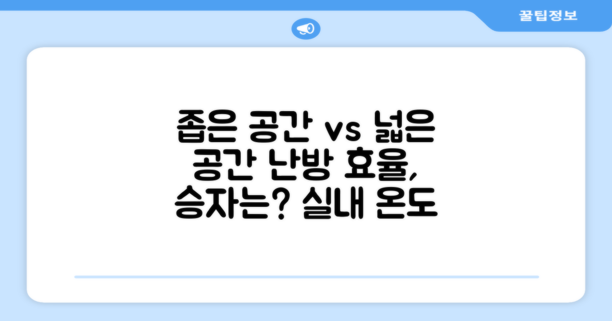 좁은 공간 vs 넓은 공간, 난방 효율 비교