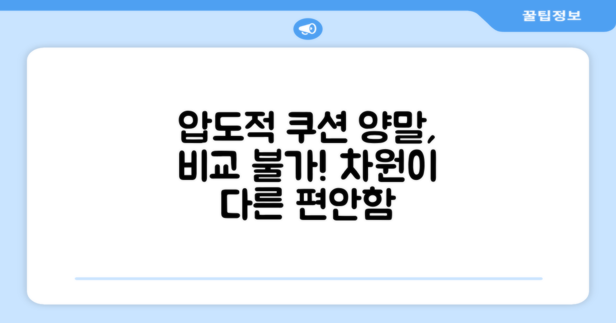 압도적 쿠션: 기본 양말과 차이점