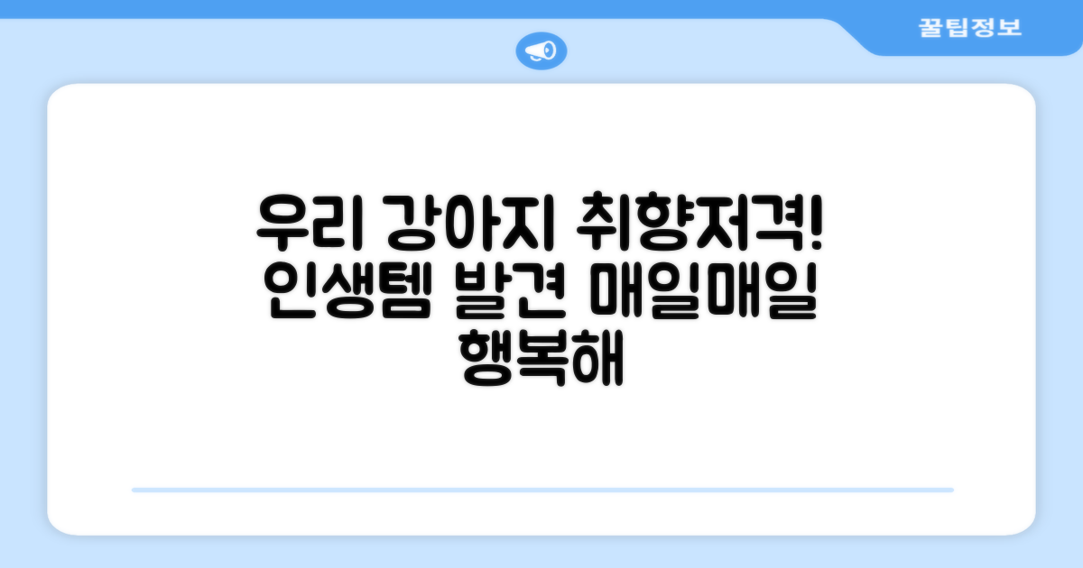 우리 강아지에게 딱!