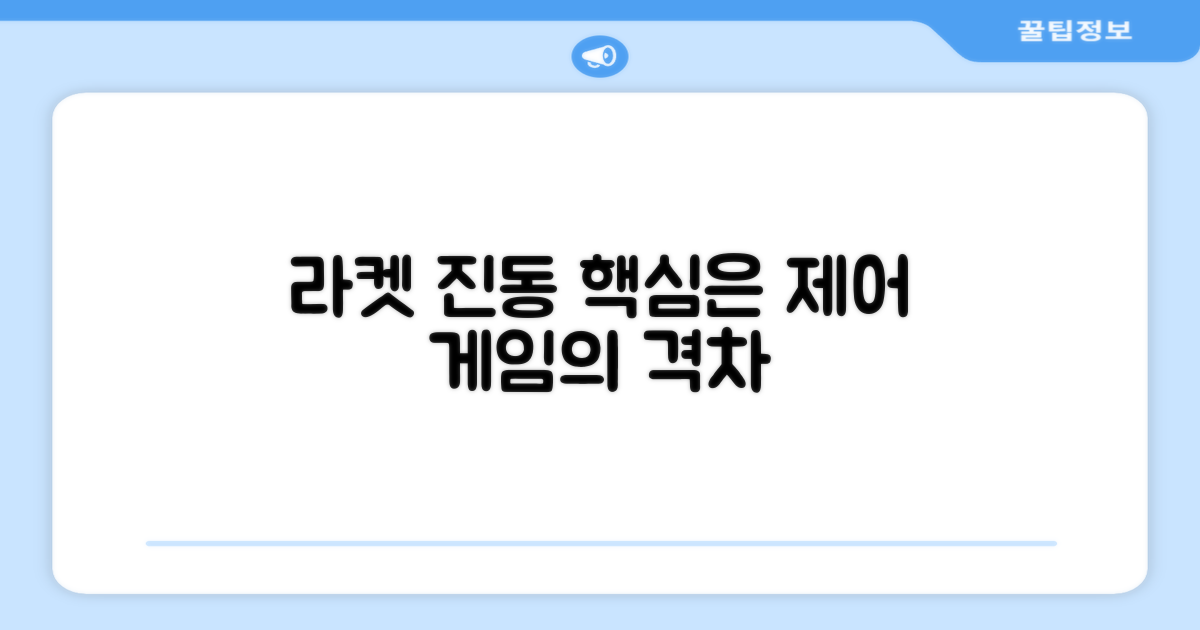 테니스 라켓, 진동 제어의 중요성