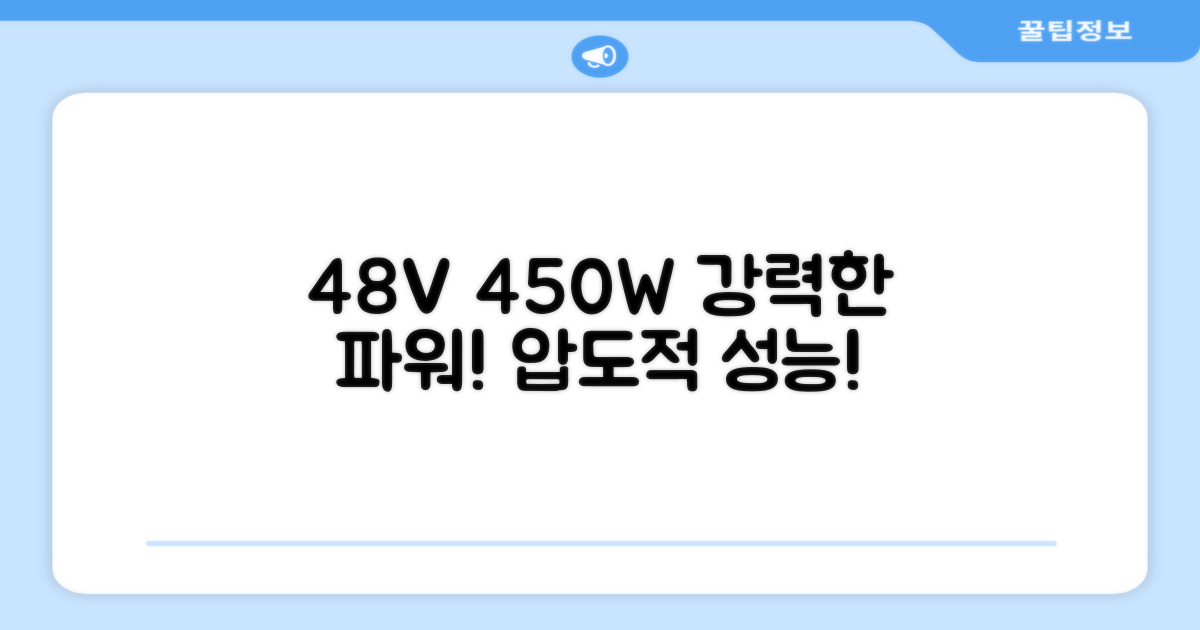 48V 450W, 강력한 성능