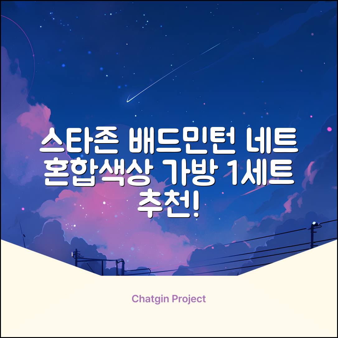 스타존 배드민턴 그물 네트 + 가방, 혼합색상, 1세트 추천 리뷰