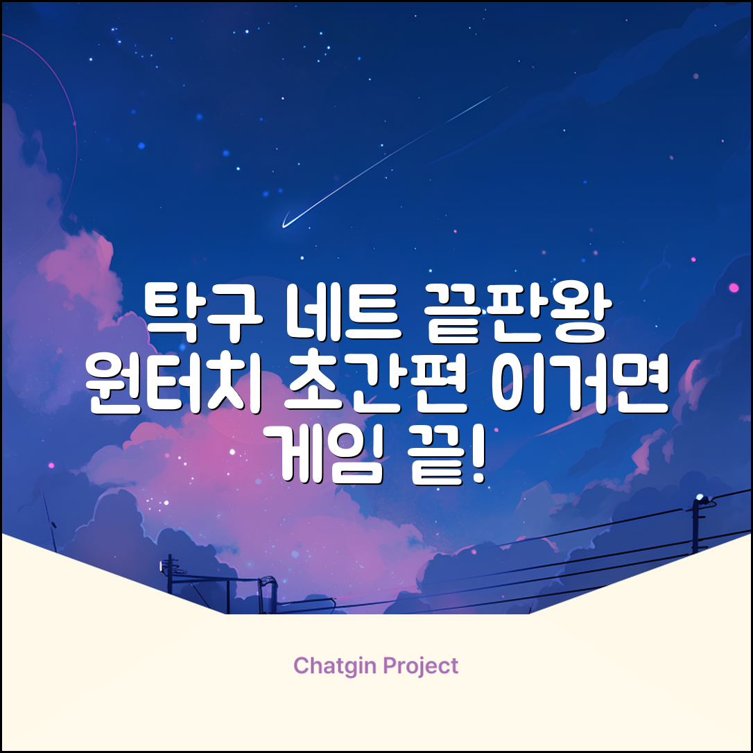 원터치 탁구 지주 네트 휴대용 탁구네트 세트, 1개, 블랙 추천 리뷰