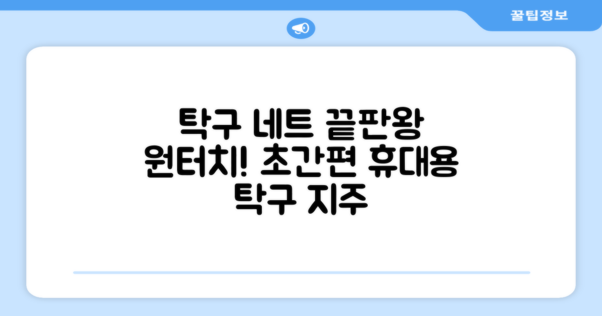 원터치 탁구 지주 네트 휴대용 탁구네트 세트, 1개, 블랙 추천 리뷰
