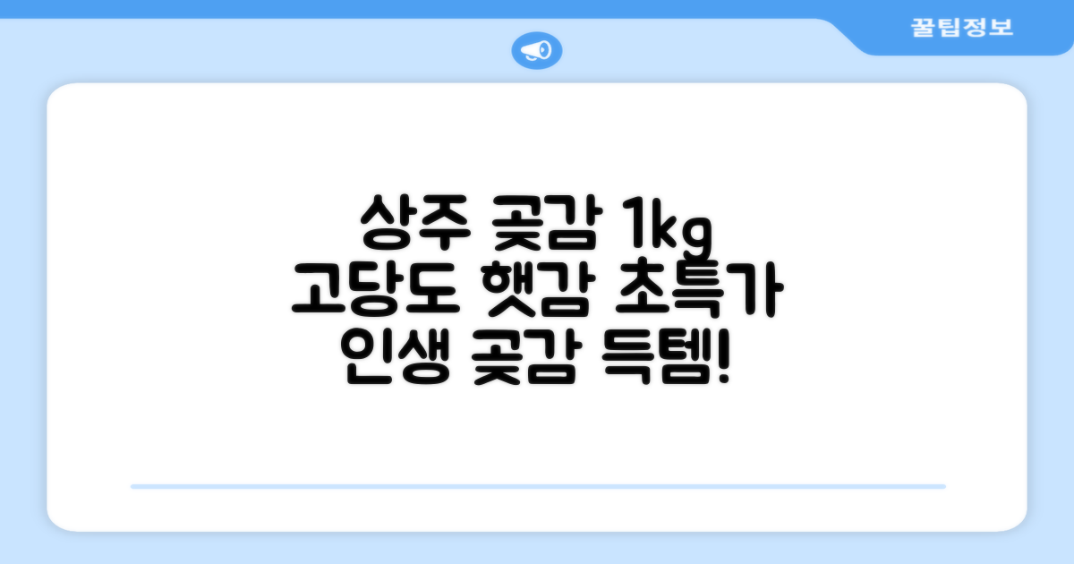 상주 곶감 초특가 1kg 고당도 햇감, 1개 추천 리뷰