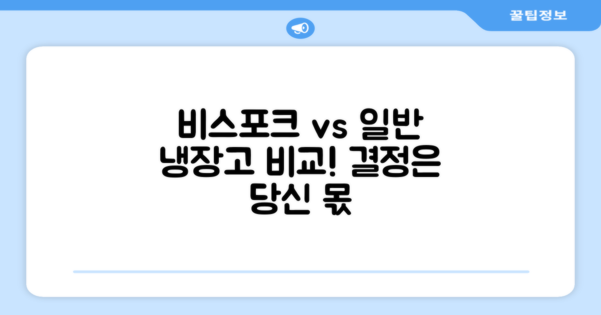 비스포크 vs 일반형 냉장고